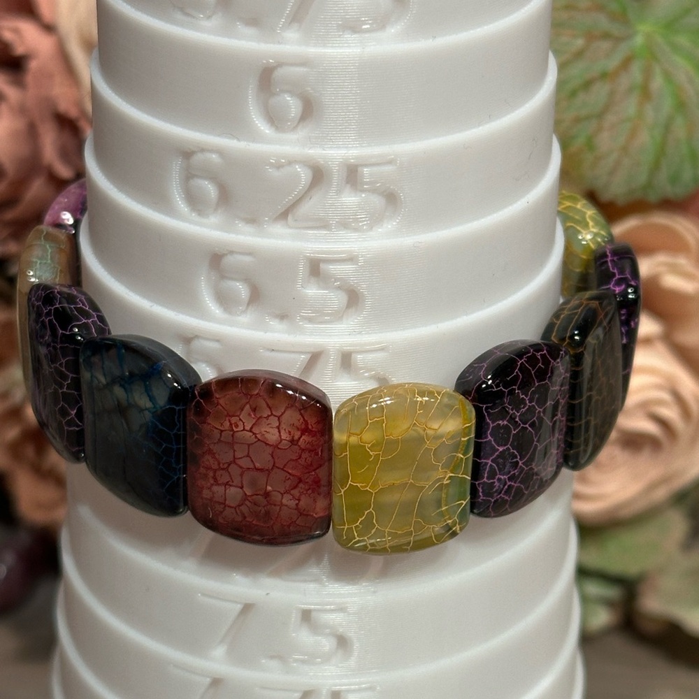 Dragon Vein Soft Bangle 19mm Panels Size 7 - Picture 4 of 5